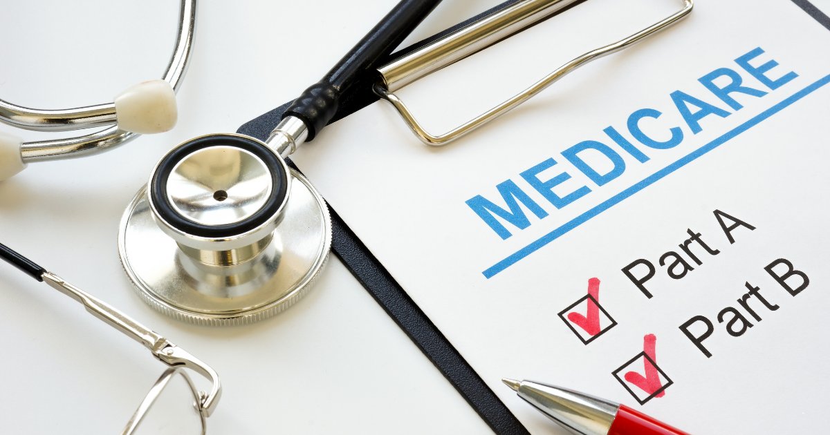 Complimentary Medicare enrollment checklist covering Part A and Part B offered by TrustInsure